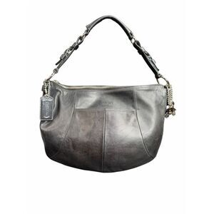 Coach Black Leather Hobo Shoulder Bag Style 12683